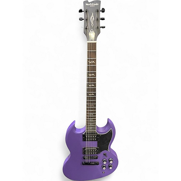 Used Westcreek Racer Double-Cut Matte Purple Solid Body Electric Guitar