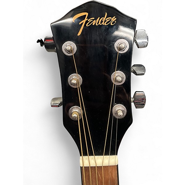 Used Fender FA135CE Concert Black Acoustic Electric Guitar