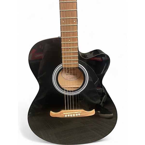 Used Fender FA135CE Concert Black Acoustic Electric Guitar