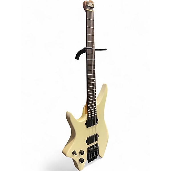 Used Hill HN3-LH White Electric Guitar