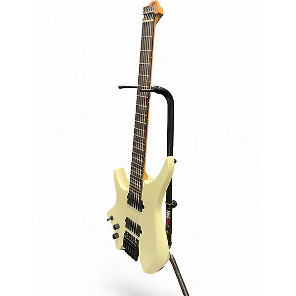Used Hill HN3-LH White Electric Guitar