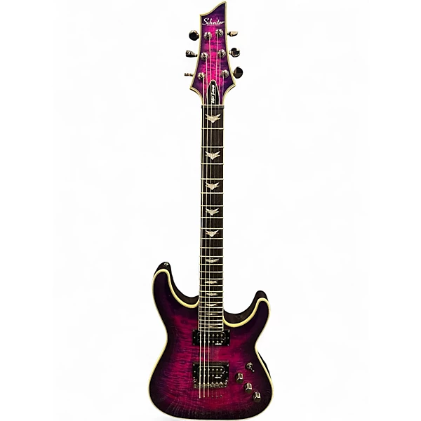 Used Schecter Guitar Research Omen Extreme 6 Electric Magenta Solid Body Electric Guitar