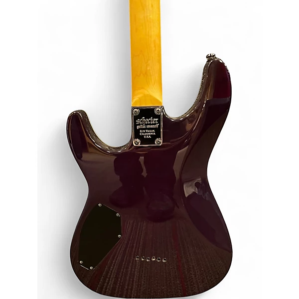 Used Schecter Guitar Research Omen Extreme 6 Electric Magenta Solid Body Electric Guitar