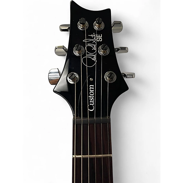 Used PRS SE Custom 24 Black Gold Sunburst Solid Body Electric Guitar