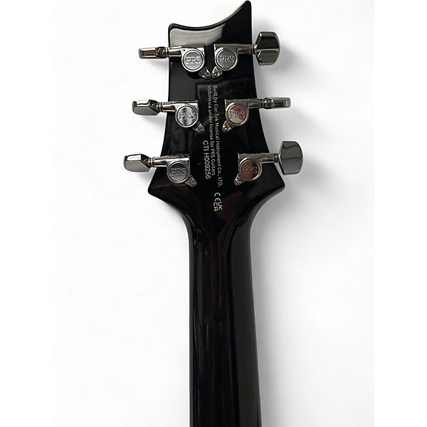 Used PRS SE Custom 24 Black Gold Sunburst Solid Body Electric Guitar