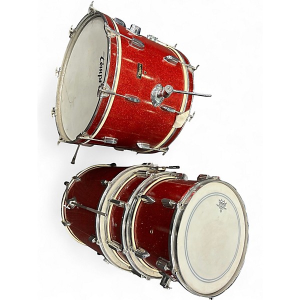 Used Tempo 4 Piece 4 Piece Red Sparkle Drum Kit