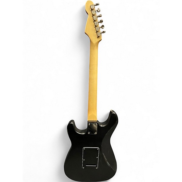 Used Miscellaneous PARTSCASTER Worn Black Solid Body Electric Guitar