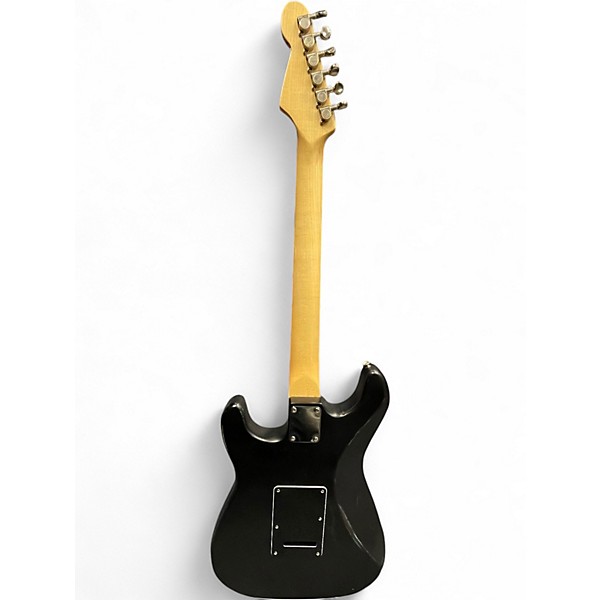 Used Miscellaneous PARTSCASTER Worn Black Solid Body Electric Guitar