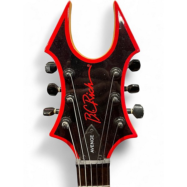 Used B.C. Rich ASOBO Avenge Son Of Beast Black with Red Solid Body Electric Guitar