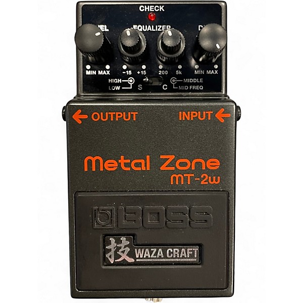 Used BOSS MT2W Metal Zone Waza Craft Effect Pedal