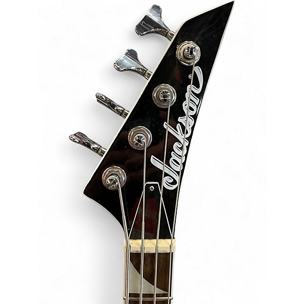 Used Jackson X SERIES CONCERT Black and White Electric Bass Guitar