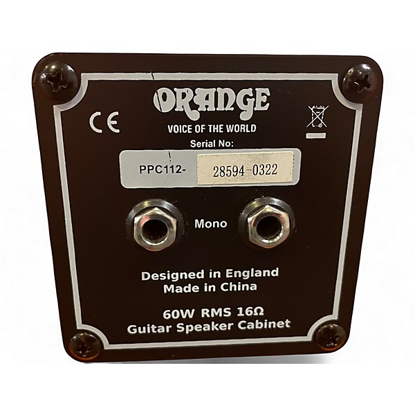 Used Orange Amplifiers PPC112C 1x12 Guitar Cabinet