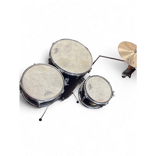 Used GP Percussion 4 Piece GP75SV Blue Drum Kit