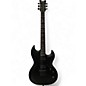 Used Schecter Guitar Research Demon S-II Satin Black Solid Body Electric Guitar thumbnail