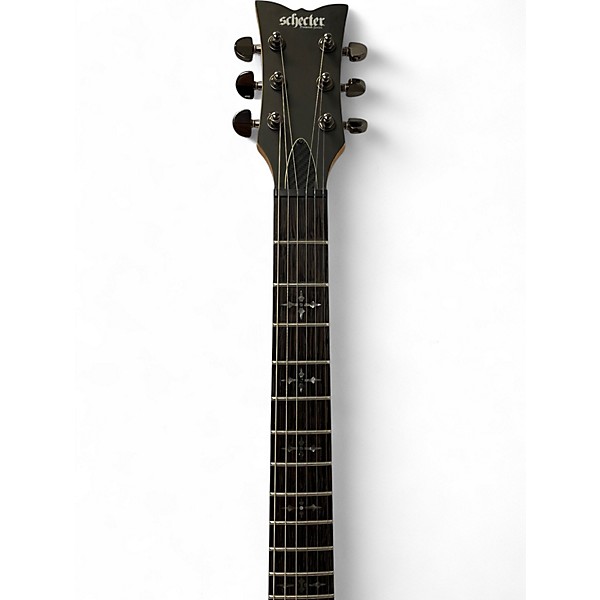 Used Schecter Guitar Research Demon S-II Satin Black Solid Body Electric Guitar