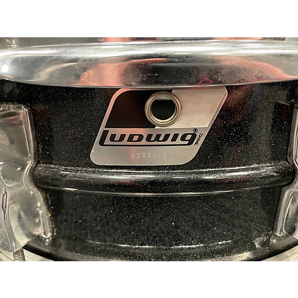 Used Ludwig 5X14 Acrolite Snare BLACK GALAXY Drum