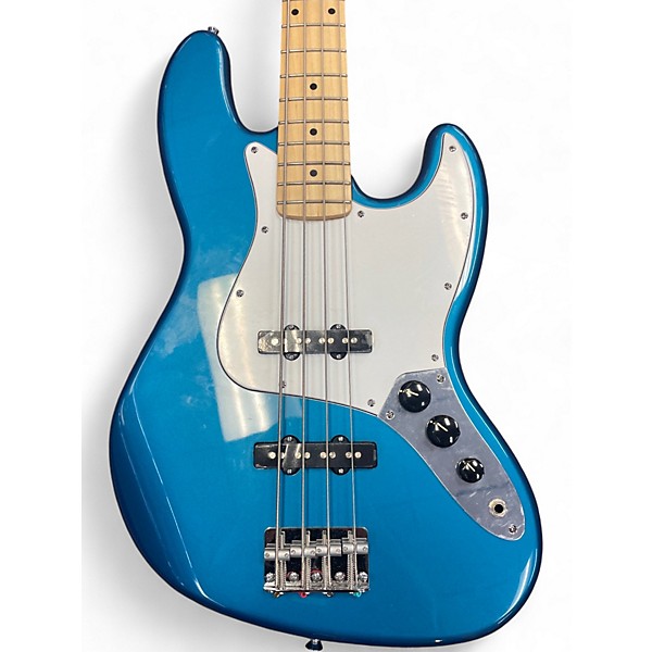 Used 2024 Fender Standard Jazz Bass Blue Electric Bass Guitar