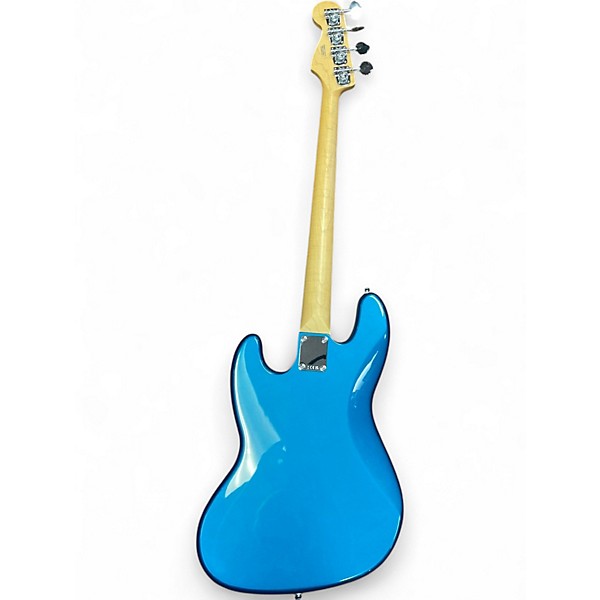 Used 2024 Fender Standard Jazz Bass Blue Electric Bass Guitar