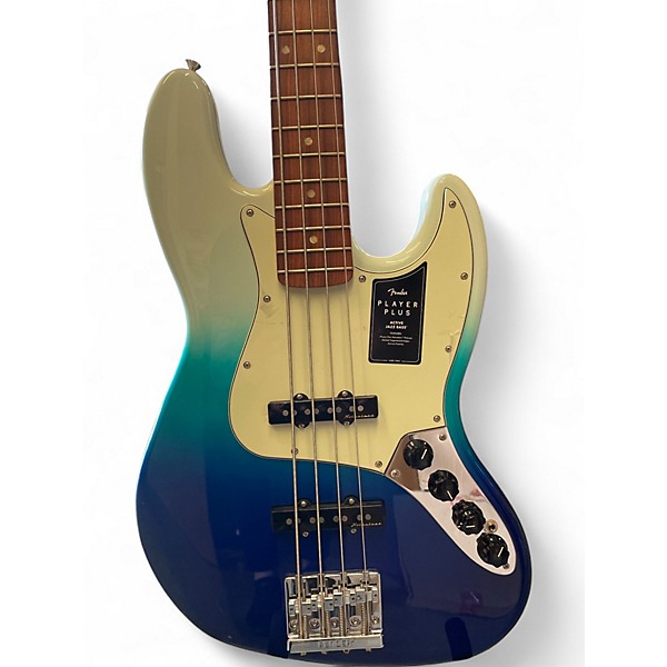 Used Fender Player Plus Active Jazz Bass BELAIR BLUE Electric Bass Guitar
