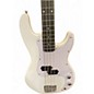Used Glarry GP White Electric Bass Guitar