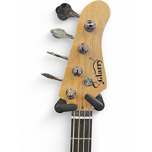 Used Glarry GP White Electric Bass Guitar