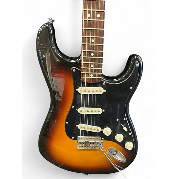 Used 2009 Fender Standard Stratocaster sunburst Solid Body Electric Guitar