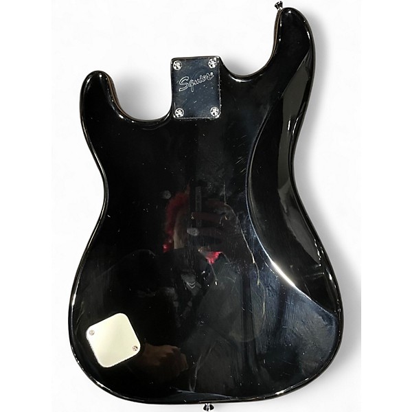 Used Squier Standard Stratocaster Black Solid Body Electric Guitar