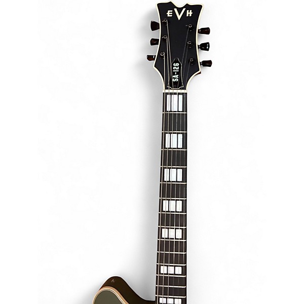 Used EVH SA126 Olive Drab Hollow Body Electric Guitar