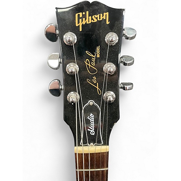 Used Gibson Les Paul Studio Black Solid Body Electric Guitar