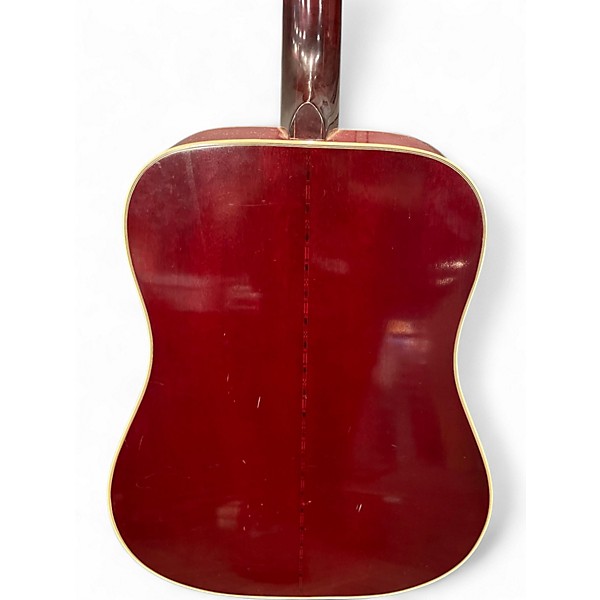 Vintage 1977 Gibson 1977 HUMMINGBIRD CUSTOM Red Acoustic Guitar