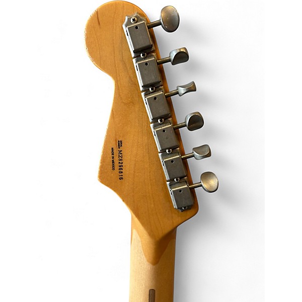 Used Fender Road Worn 1950S Stratocaster Tobacco Burst Solid Body Electric Guitar