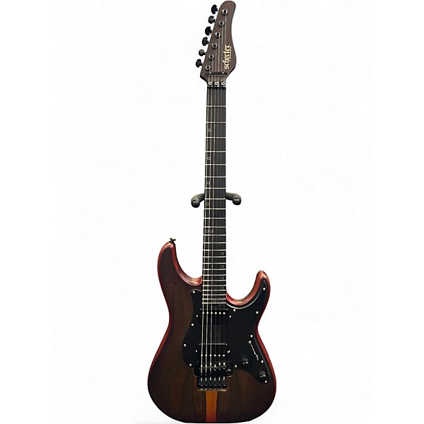 Used Schecter Guitar Research Sun Valley HT Exotic Ziricote Solid Body Electric Guitar