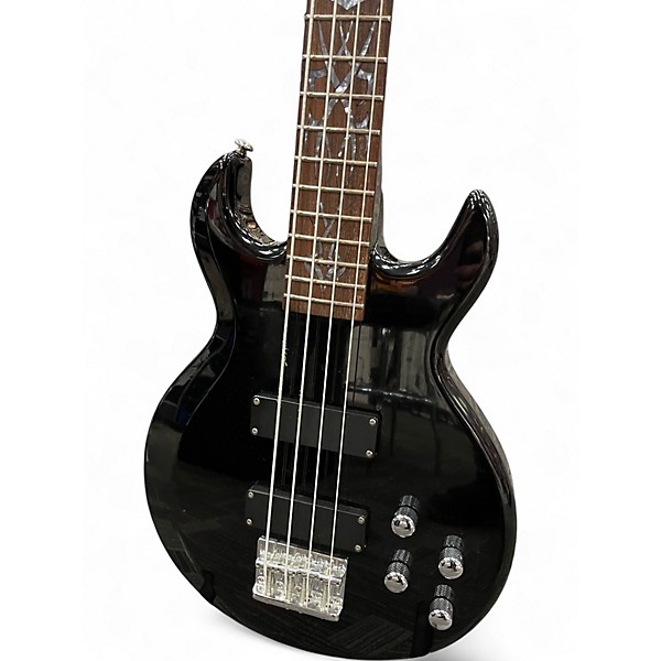 Used Schecter Guitar Research DIAMOND SERIES BLACK Electric Bass Guitar