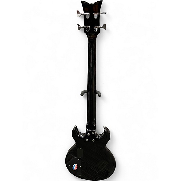 Used Schecter Guitar Research DIAMOND SERIES BLACK Electric Bass Guitar