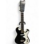 Used Silvertone 1448 black sparkle Solid Body Electric Guitar thumbnail