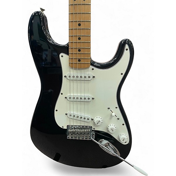 Used Fender Standard Stratocaster Black Solid Body Electric Guitar