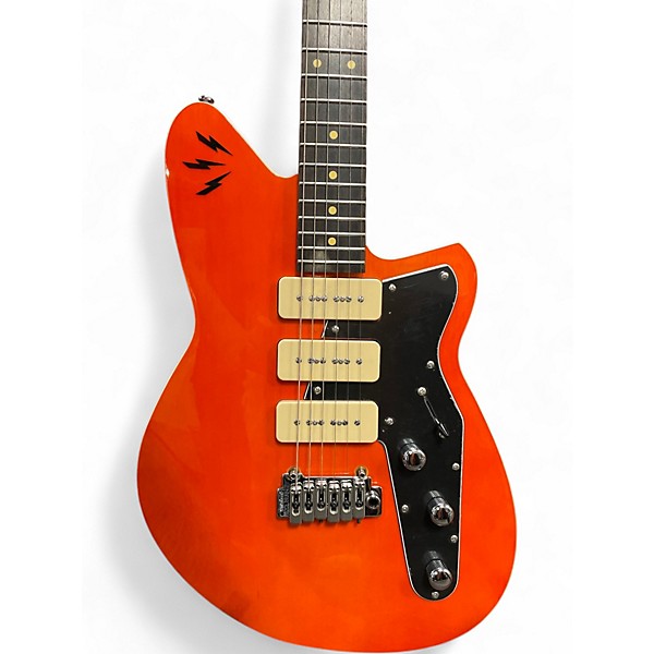 Used 2023 Reverend Ron Asheton Jetstream 390 Rock Orange Solid Body Electric Guitar