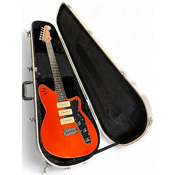 Used 2023 Reverend Ron Asheton Jetstream 390 Rock Orange Solid Body Electric Guitar