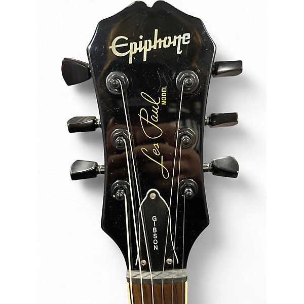 Used Epiphone Gibson Ebony Burst Solid Body Electric Guitar