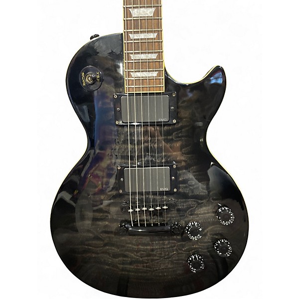 Used Epiphone Gibson Ebony Burst Solid Body Electric Guitar