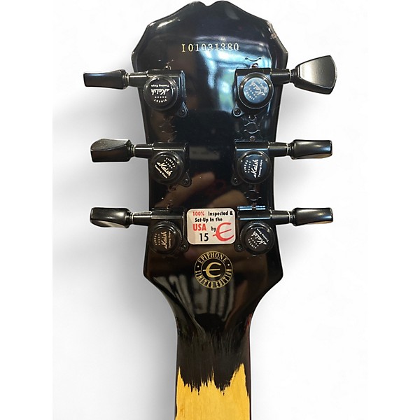 Used Epiphone Gibson Ebony Burst Solid Body Electric Guitar