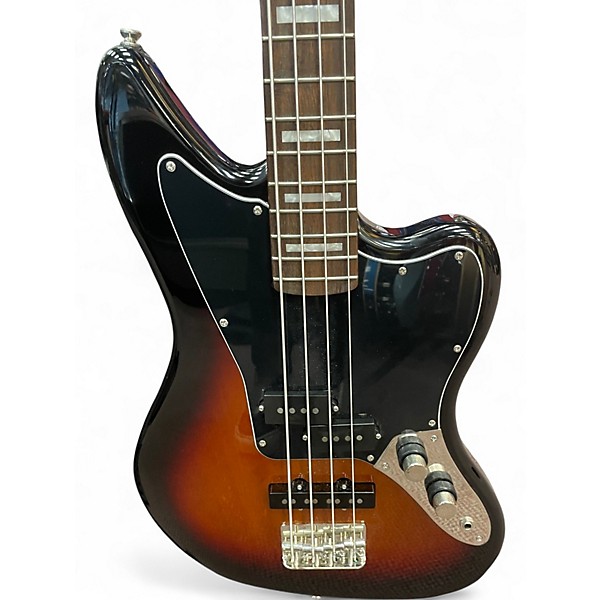 Used Squier Classic Vibe Jaguar 3 Color Sunburst Electric Bass Guitar