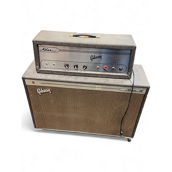 Vintage 1960s Gibson 60s Atlas piggyback combo Tube Guitar Amp Head