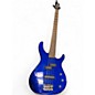 Used Squier MB4 PJ Metallic Blue Electric Bass Guitar thumbnail
