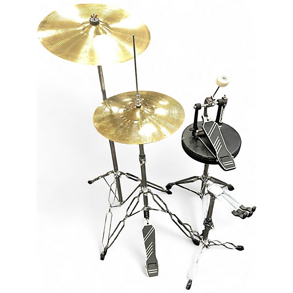 Used Rockwood By Hohner 5 Piece Drum Set Black Drum Kit