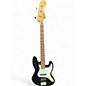 Used Fender SQUIER SERIES JAZZ BASS Black and White Electric Bass Guitar thumbnail
