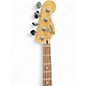 Used Fender SQUIER SERIES JAZZ BASS Black and White Electric Bass Guitar