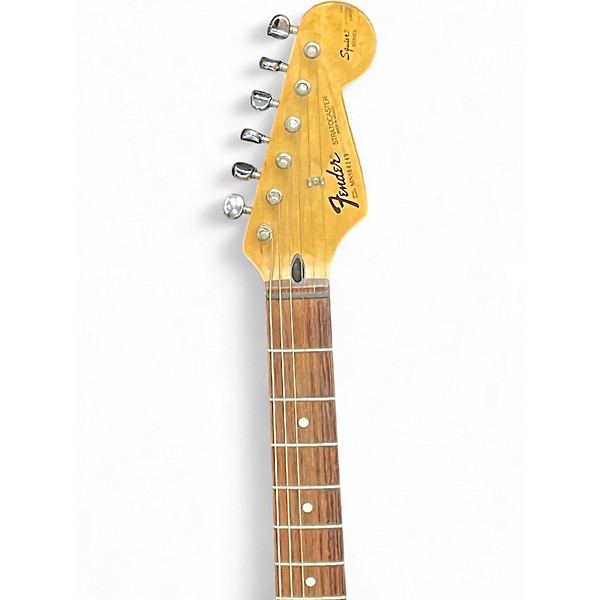 Used Fender SQUIRE SERIES STRATOCASTER Black Solid Body Electric Guitar
