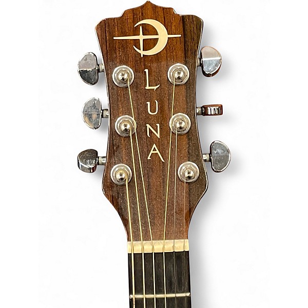 Used Luna D50 Natural Acoustic Guitar