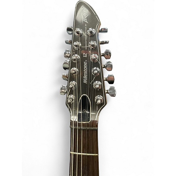 Vintage 1980s Peavey MILSETONE 12 Metallic Gray Solid Body Electric Guitar